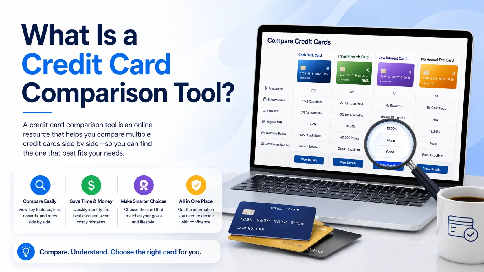 Credit card comparison tool explained