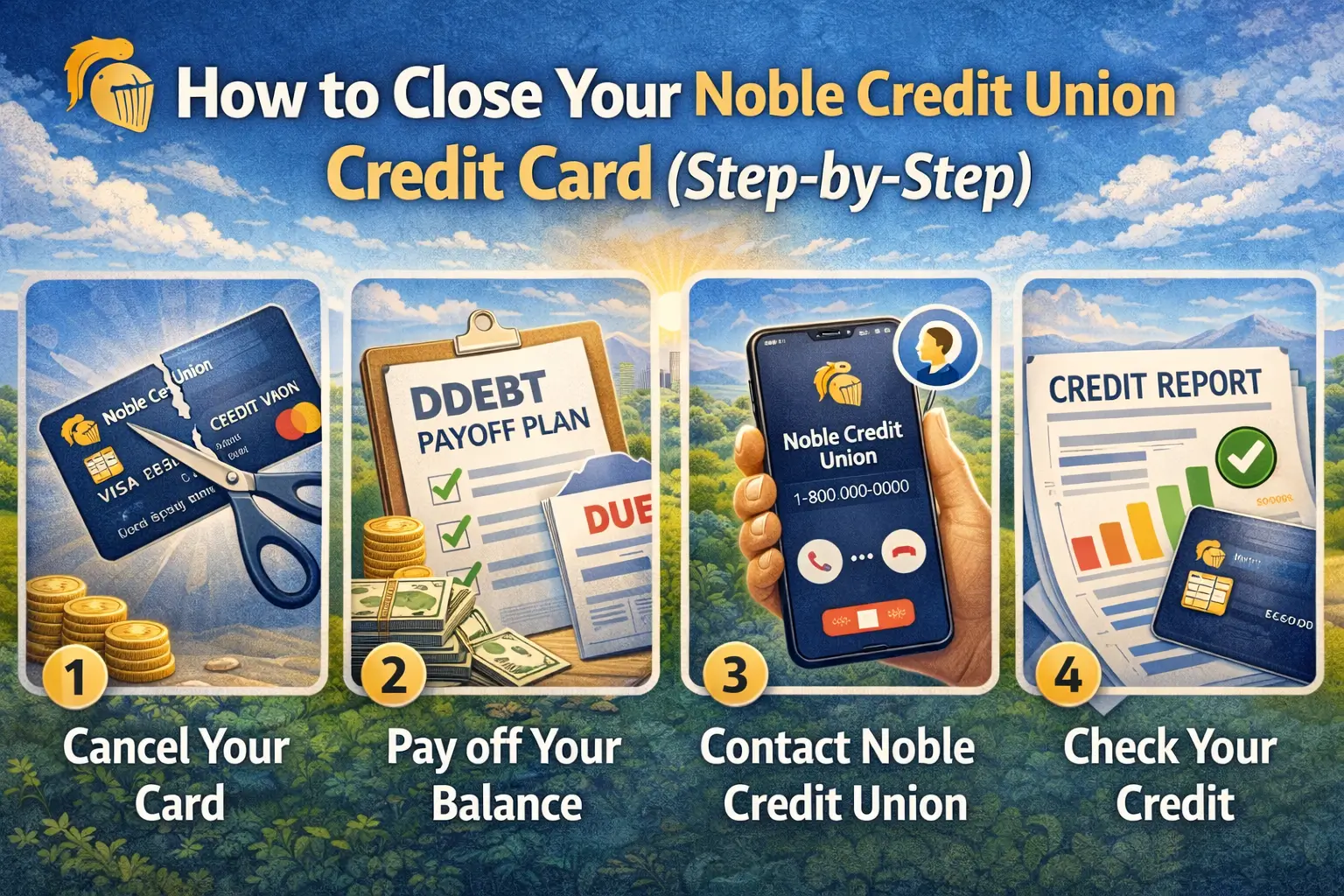 How to Close Your Noble Credit Union Credit Card (Step-by-Step)