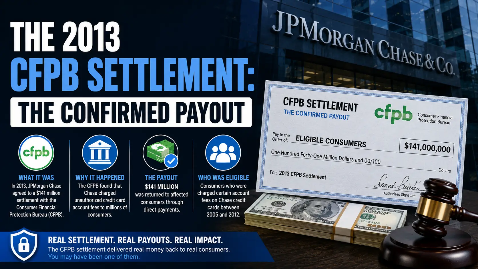 CFPB settlement payout breakdown