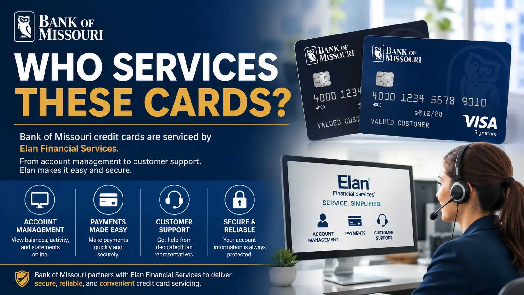 Bank of Missouri card services guide