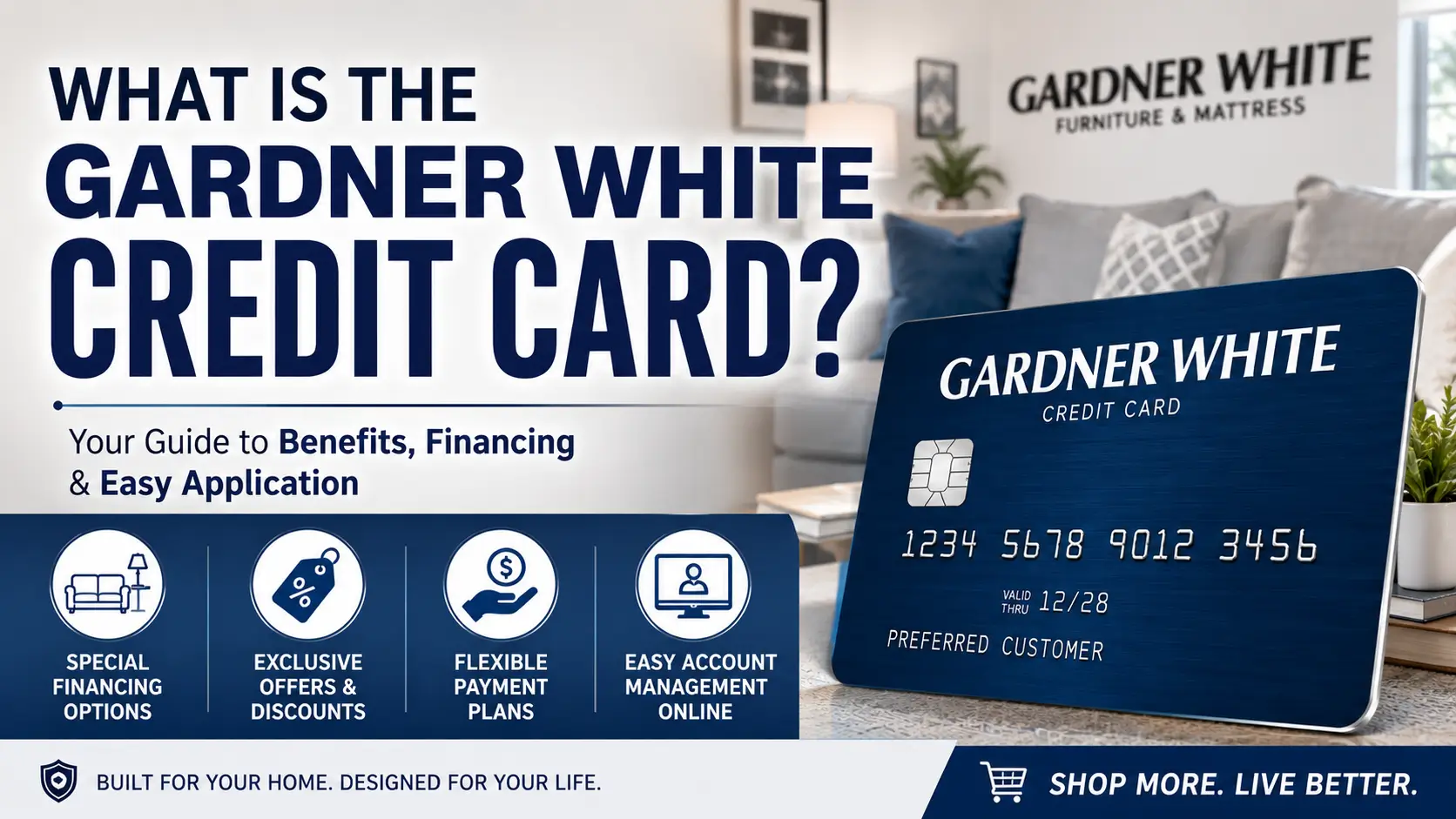 Gardner White credit card benefits guide