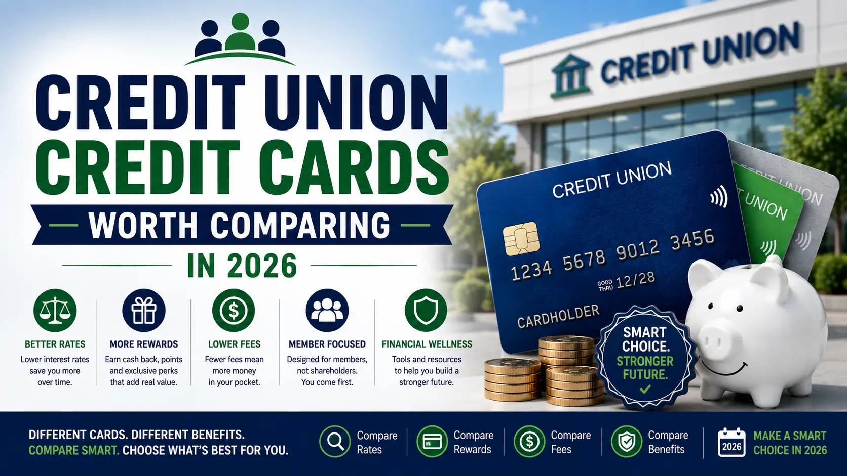 Credit union card comparison for 2026