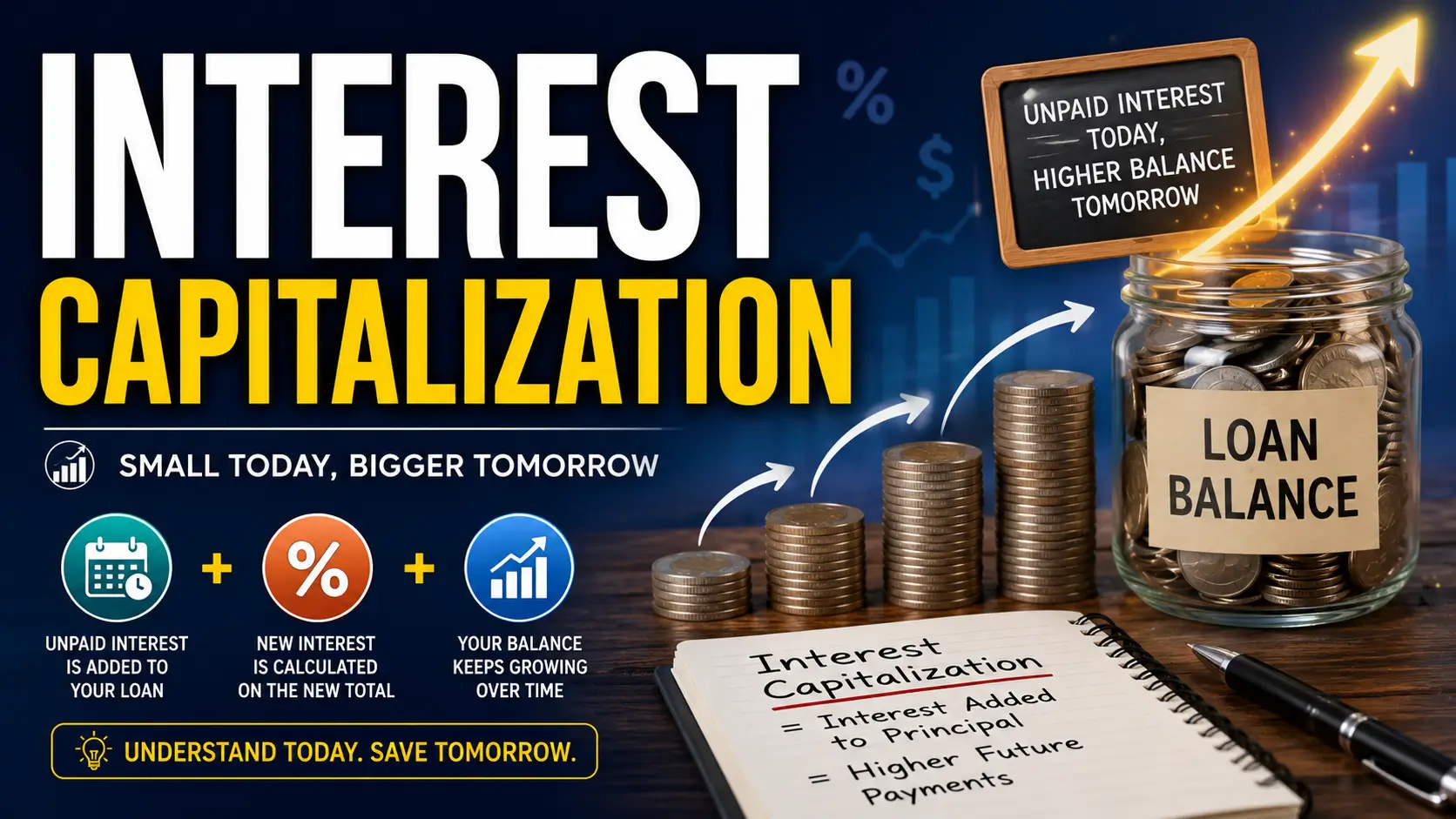 Interest capitalization and loan growth
