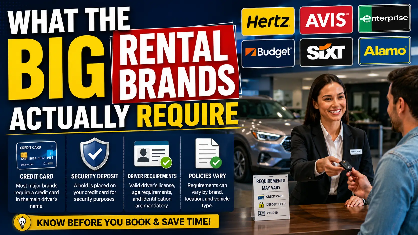 Renting a car: know the rules