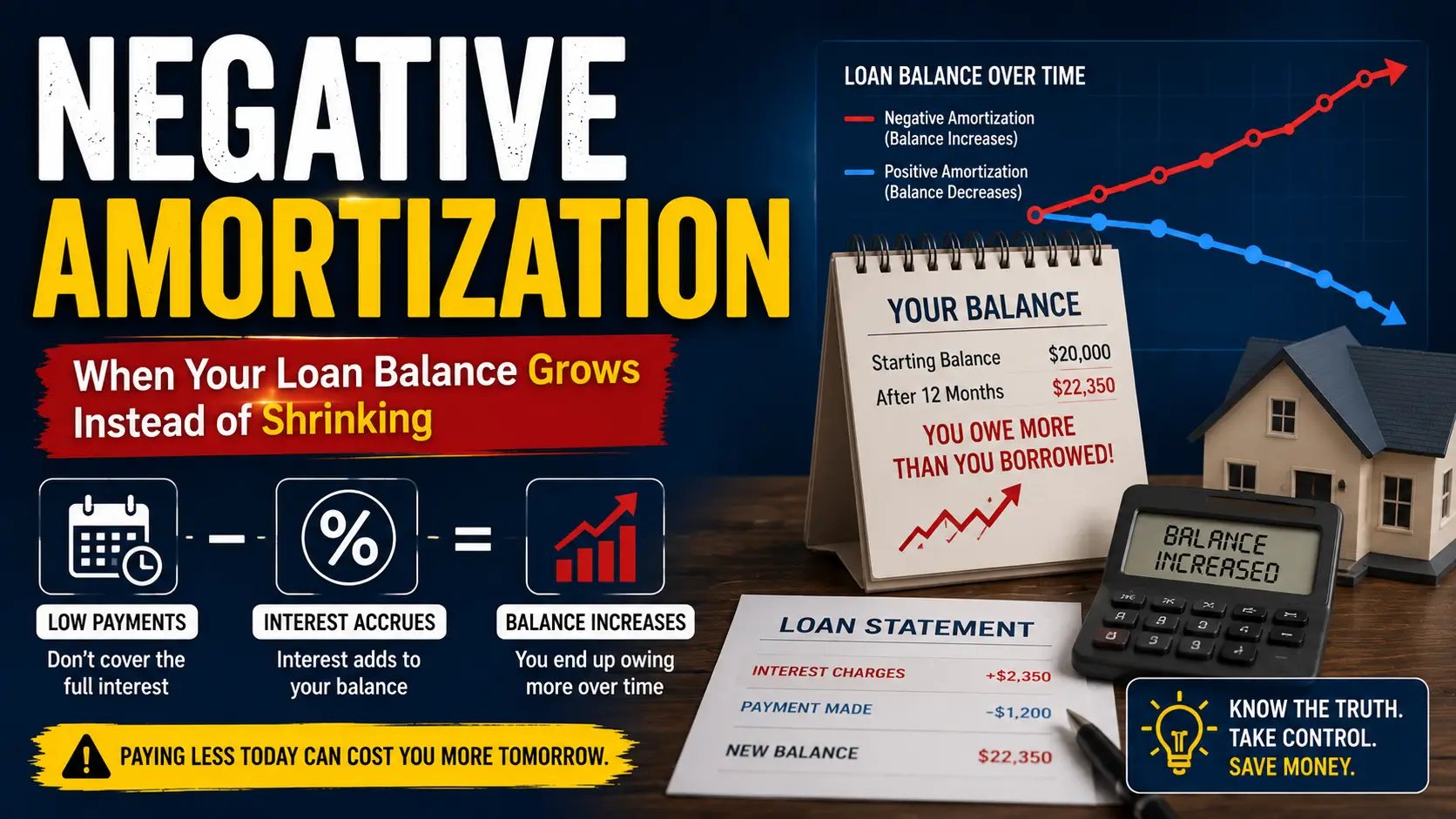 Understanding negative amortization and loan balance