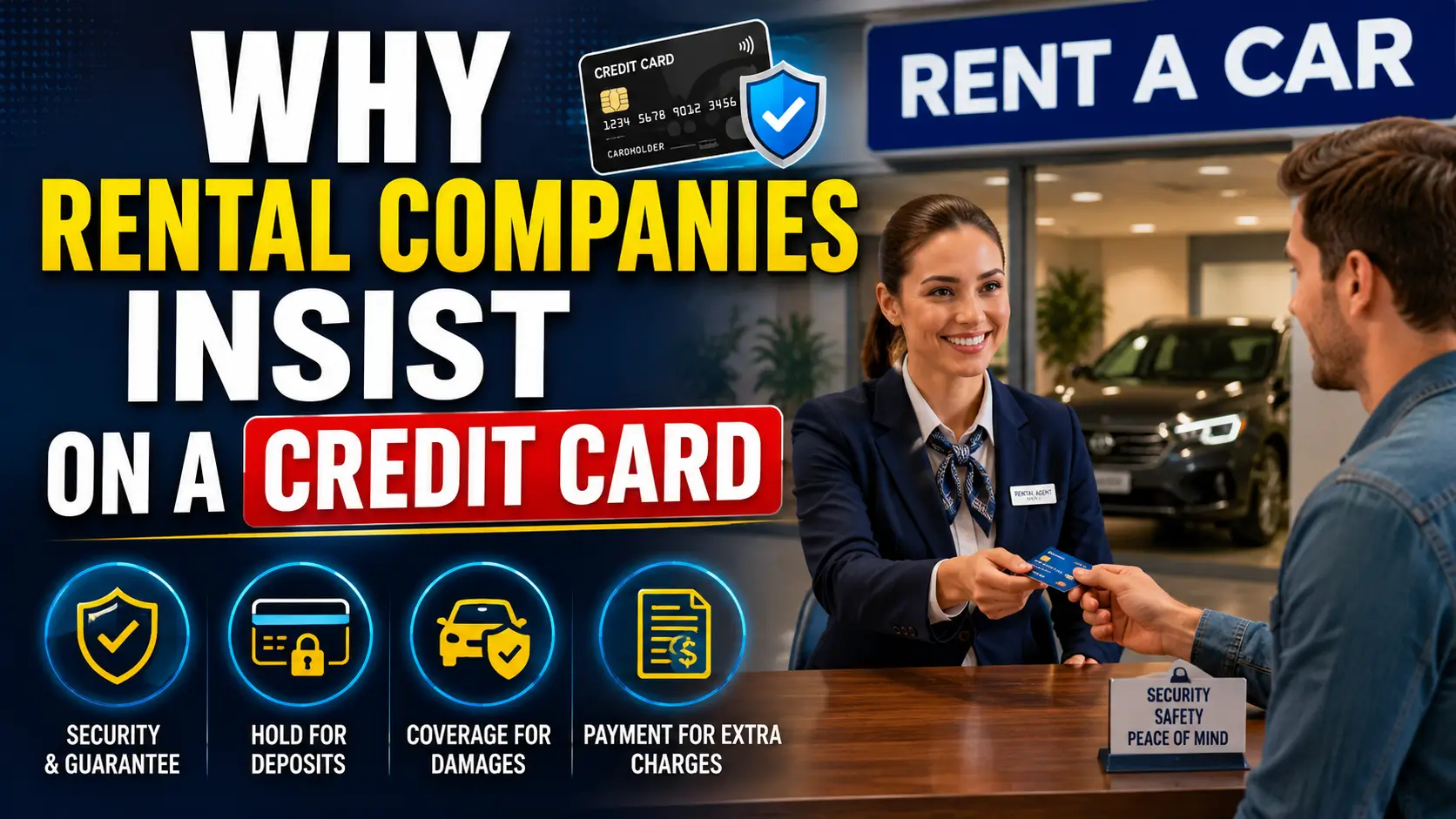 Why rental companies insist on credit cards