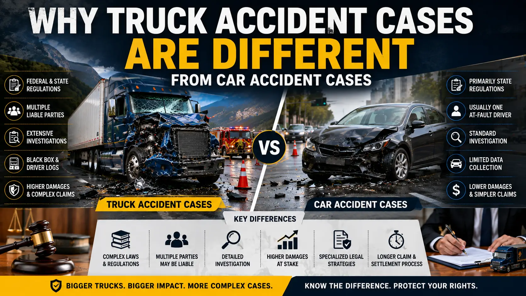 Truck Versus Car Accident Cases