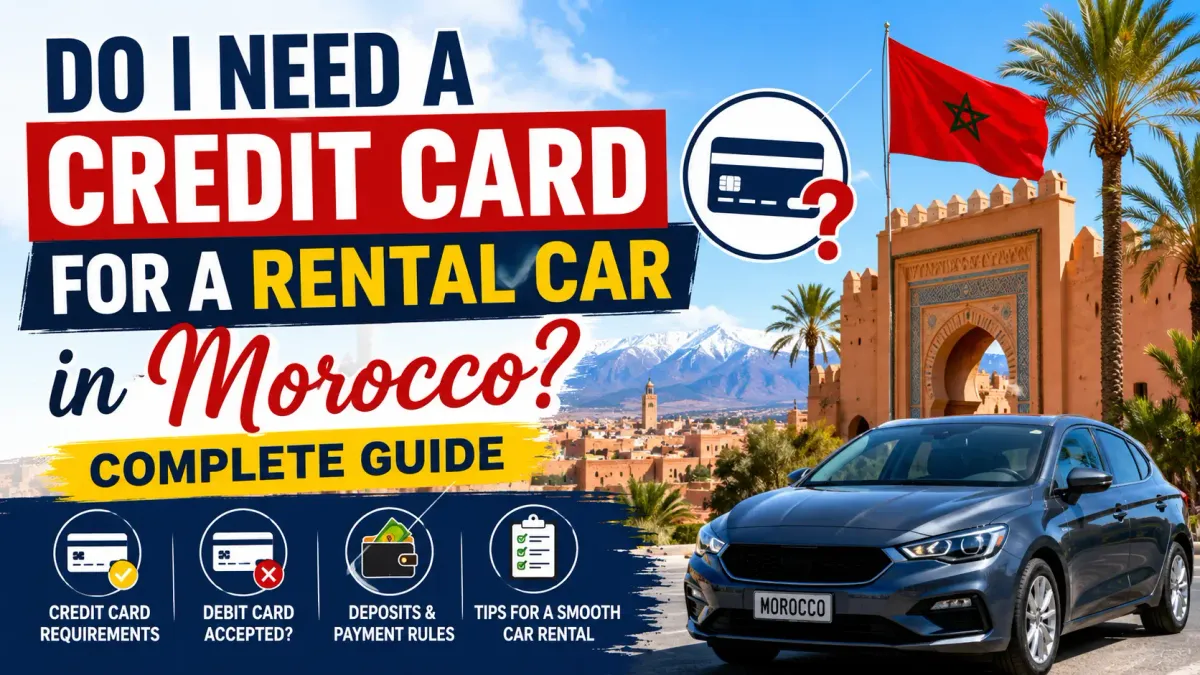 Do I need a credit card for a rental car in Morocco
